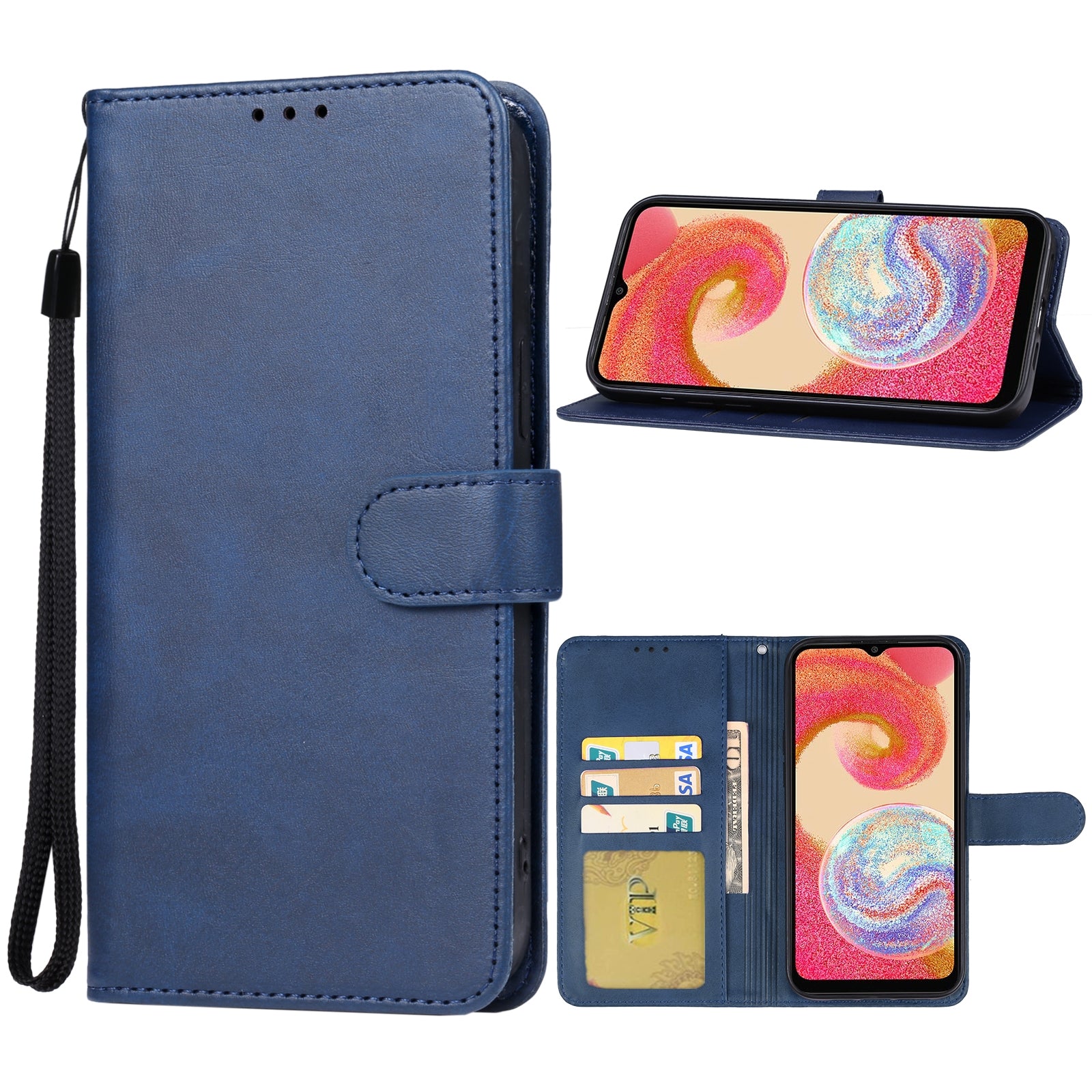 Leather Folio Wallet Case for Samsung Galaxy A16 Leather Folio Wallet Case for Samsung Galaxy A16
